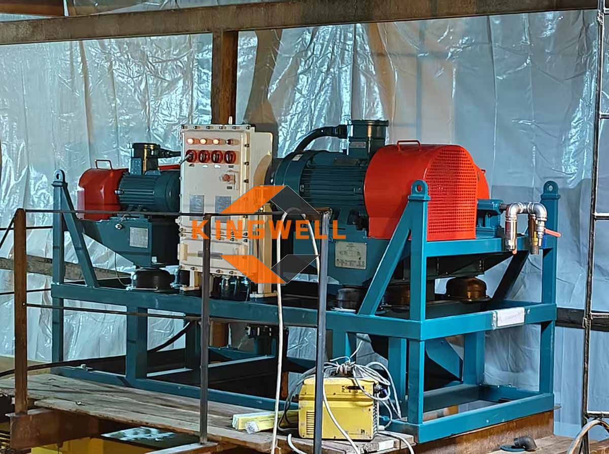 Декантерная центрифуга KWLW35 успешно работает в проекте «Стена в грунте»